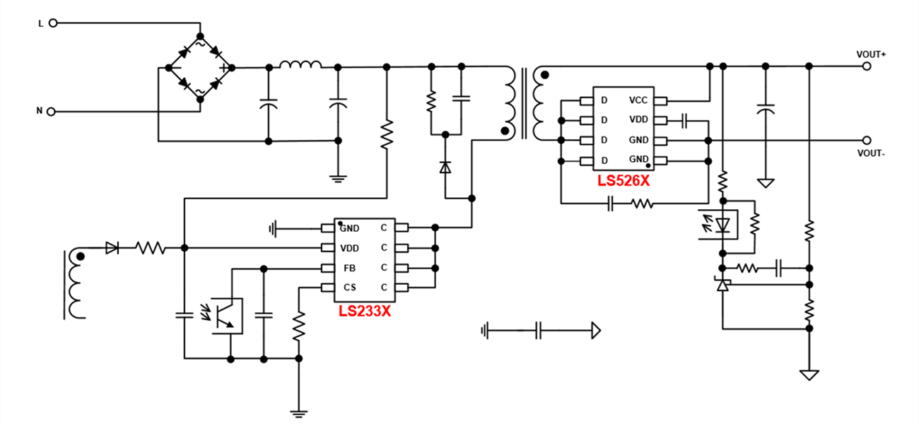 LS233X：極致性價比，12~24W 內置DLT方案